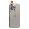 iPhone 15 Pro/iPhone 15 Pro Max Kameran linssinsuojus GLAS.tR EZ Fit Optik Pro 2-pakkaus Natural Titanium