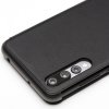 Aito Nahka Kotelo Huawei P20 Pro Caller-ID-toiminto Musta