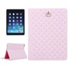 Apple iPad Air 2 Suojakotelo Kruunu Cross Stitch Vaaleanpunainen