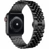 Apple Watch 42/44/45mm/Apple Watch Ultra Ranneke Ruostumaton teräs Musta