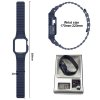 Apple Watch 44/45mm Ranneke Kuori Silikoni Magneettinen Suljenta Vaaleanpunainen