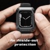 Apple Watch 44mm Ranneke DynaGuard Wristband Case Musta