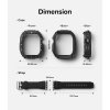 Apple Watch Ultra Kuori Rannekkella Fusion-X Guard Musta