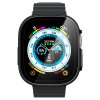 Apple Watch Ultra Kuori Thin Fit 360 -näytönsuojalla Musta