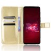 Asus ROG Phone 6/ROG Phone 6 Pro Kotelo Nahkarakenne Kulta