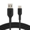 BOOST CHARGE USB-A to USB-C Cable 1M Svart