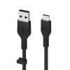 BOOST CHARGE USB-A to USB-C Silicon 3m Svart