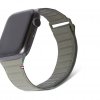 Apple Watch 44/42/45mm Ranneke Leather Magnetic Traction Strap Olive