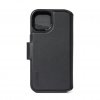 iPhone 15 Kotelo Leather Detachable Wallet Musta