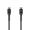 Essential Kaapeli Fabric USB-C/USB-C 100W 1m Musta