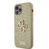 iPhone 12/iPhone 12 Pro Skal Perforated Glitter Guld
