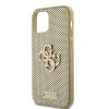 iPhone 12/iPhone 12 Pro Skal Perforated Glitter Guld