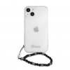 iPhone 13 Kuori Pearl Handle Script Logo Musta