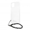 iPhone 13 Mini Kuori Pearl Handle Script Logo Musta