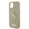 iPhone 15 Skal Perforated Glitter Guld