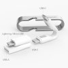 High Six All-in-One Backup Cable Silver Vit
