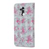 Huawei Mate 20 Lite Suojakotelo PU-nahka Motiv Vaaleanpunainen Blommor