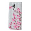 Huawei Mate 20 Lite Suojakotelo PU-nahka Motiv Vaaleanpunainen Fjärilar och Blommor