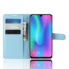Huawei P Smart 2019 Kotelo Litchi PU-nahka Sininen