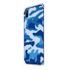 Huawei P20 Lite Suojakuori med Stativ Camouflage TPU-materiaali-materiaali Sininen