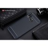 Huawei P20 Lite Suojakuori TPU-materiaali-materiaali Borstad och Hiilikuitu Design MörkSininen