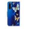 Huawei P20 Pro Kotelo Aihe Kulta ja Sininen Perhonen