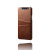 Samsung Galaxy A80 Suojakuori Korttitasku PU-nahka Ruskea