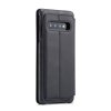 Samsung Galaxy S10 Plus Kotelo Retro PU-nahka Musta