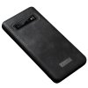 Samsung Galaxy S10 Suojakuori Aito Nahka TPU-materiaali-materiaali Musta
