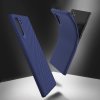 Samsung Galaxy Note 10 Suojakuori TPU-materiaali-materiaali Kudottu rakenne MörkSininen