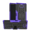 Sony Xperia 10 Plus Kuori RengasKuvio Telineellä Kovamuovi Violetti
