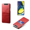 Samsung Galaxy A80 Suojakuori Korttitasku PU-nahka Punainen