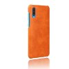 Samsung Galaxy A50 Kuori Kovamuovi PU-nahka Oranssi