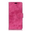 Sony Xperia 10 Plus Suojakotelo Vintage PU-nahka Vaaleanpunainen
