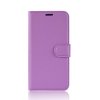 Samsung Galaxy A40 Kotelo Litchi PU-nahka Violetti