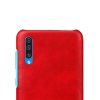 Samsung Galaxy A50 Suojakuori Kovamuovi PU-nahka Punainen
