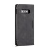 Samsung Galaxy S10E Kotelo Retro Flip Jalustatoiminnolla PU-nahka Musta