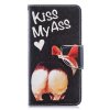 Samsung Galaxy A40 Suojakotelo PU-nahka Motiv Kiss My Ass