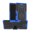 Sony Xperia 10 Plus Kuori RengasKuvio Telineellä Kovamuovi Sininen