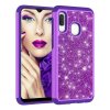 Samsung Galaxy A20E Suojakuori Kovamuovi TPU-materiaali-materiaali Glitter Violetti