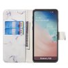 Samsung Galaxy S10 Kotelo Korttitasku Aihe Valkoinen Marmori