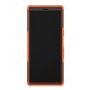 Sony Xperia 10 Plus Kuori RengasKuvio Telineellä Kovamuovi Oranssi