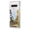 Samsung Galaxy S10 Plus Kuori Kovamuovi Kulta Kimallus Läpinäkyvä