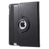 iPad (2/3/4) Kotelo 360 Astetta Käännettävä Litchi PU-nahka Musta
