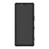 Sony Xperia 1 Suojakuori DäckKuvio Stativ TPU-materiaali-materiaali Kovamuovi Musta
