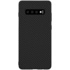 Samsung Galaxy S10 Kuori Synteettinen Kuitu Hiilikuiturakenne Musta