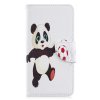 Samsung Galaxy A40 Suojakotelo PU-nahka Motiv Panda med Fotboll