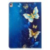 iPad 10.2 Kotelo Aihe Sininen ja Kulta Perhonen