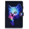 iPad 10.2 Kotelo Aihe Värikäs Kissa Musta