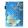 iPad 10.2 Suojakotelo Motiv Keltainendiga Fjärilar på Sininentt